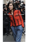 CHANEL 09PF $6K Red Moscow Wool Jacket Suit 38 シャネル レッド・ロマノフ・ツイード・ジャケット