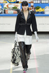 CHANEL 14A Wool Leather Dress 36 38 42 シャネル ブラック・レザー・ウール・ワンピース 新品 即発 - シャネル TC JAPAN