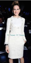 CHANEL 12PF Paris Bombay Ivory Silver Dress 34 シャネル アイボリー・シルバー・ツイード・ワンピース 即発 - CHANEL TC JAPAN