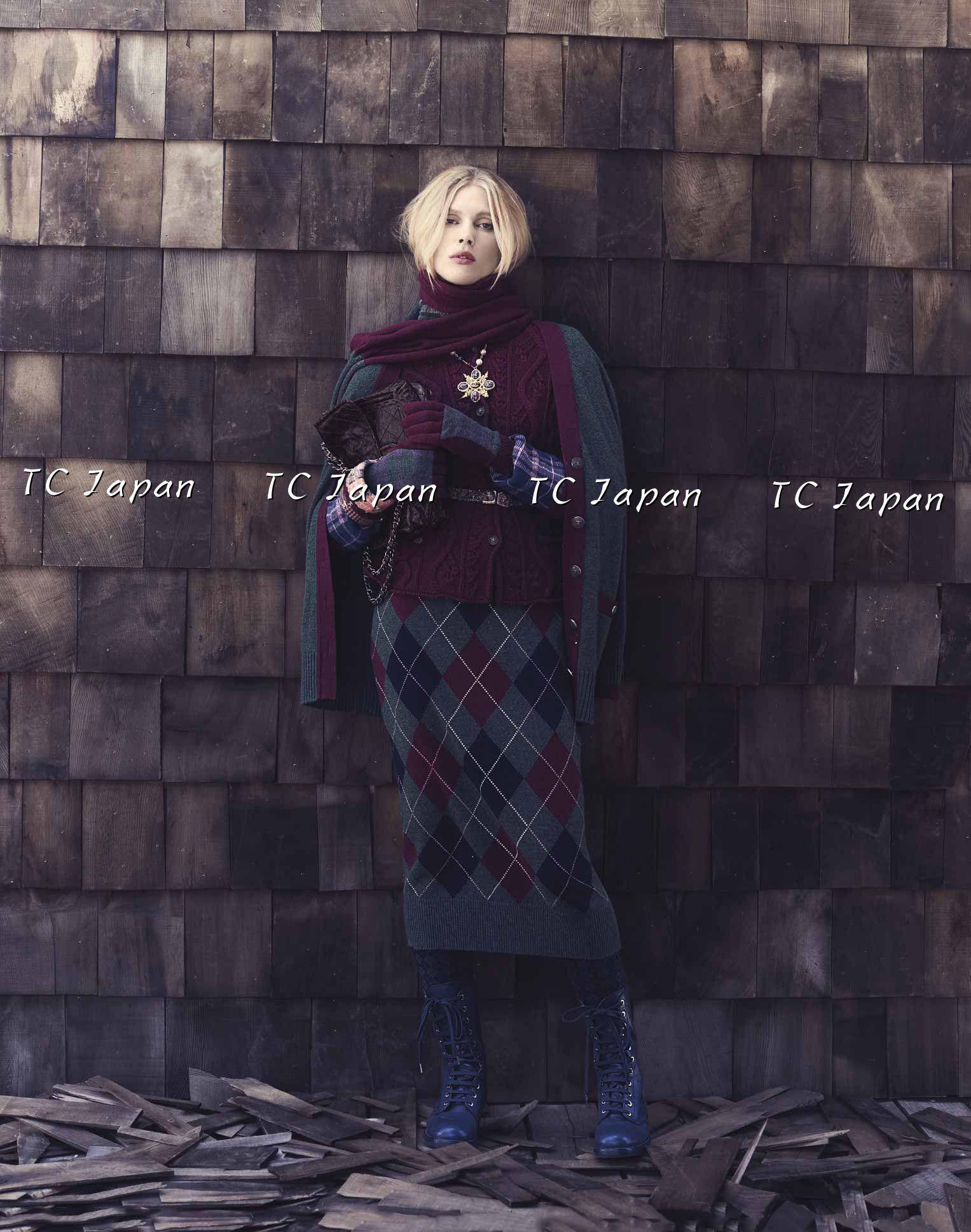 CHANEL 13PF Wine Red Navy Cashmere Cardigan 34 シャネル ワインレッド・ネイビー・カシミア・カーディガン