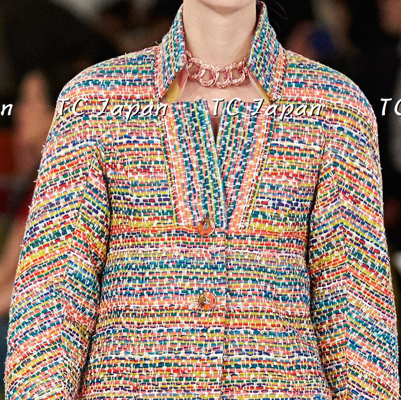 CHANEL 16C Multicolor Tweed Jacket 40 42 シャネル マルチカラー・ツイード・ジャケット新品紙タグ付き - シャネル TC JAPAN