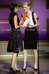CHANEL 09C Carla Bruni Black White Party Dress 38 シャネル ブラック・ホワイト・シルク・大統領夫人 ドレス・ワンピース - TC JAPAN