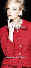CHANEL 10S Red Lesage Jacket Skirt Suit 40 シャネル レッド・ルサージュツイード・ジャケット・スーツ - シャネル TC JAPAN