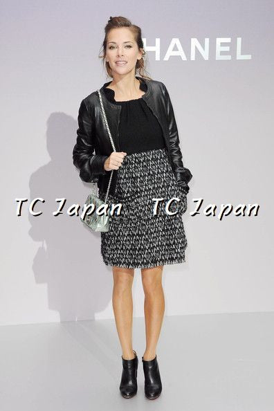 CHANEL 11A Black Ivory Tweed Dress 34 36 シャネル ブラック アイボリー ツイード ワンピース 即発