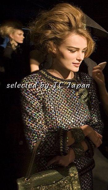 CHANEL 10PF Paris Shanghai Green Braid Skirt Jacket 38 シャネル グリーン・ブレイド・ジャケット スカート スーツ - CHANEL TC JAPAN