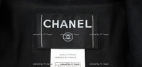 Chanel 07A Black Navy Wool Dress Shawl Collar Dress 34 38 40 42 シャネル ブラック・ネイビー・ウール・ワンピース 即発 - シャネル TC JAPAN