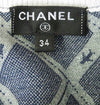 CHANEL 16S Airplane Sweater Top Skirt 34 36 40 シャネル ブルー メタリック・ニット・セーター - シャネル TC JAPAN