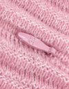 CHANEL 13C Cashmere Linen Knit Ruffle Knit A-Line Dress Pink Apricot 34 36 シャネル カシミア ピンク アプリコット 水色 ブルー  ニット ワンピース 即発