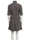 Chanel 11S Black White Jacket Dress Skirt Suit 44 シャネル 黒白 半袖ツイード・ジャケット・スカート・ワンピース・スーツ