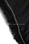 CHANEL 06A Black Metallic Multicolor Tweed Jacket Skirt 34 シャネル ブラック・メタリック・ツイード・ジャケット・スカート