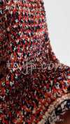 CHANEL 11S Orange Knit Dress Cardigan Skirt 40 42 シャネル オレンジ・レッド・ニット・ワンピース・カーディガン・スカート 即発