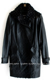 chanel dress シャネル　　セール　ジャケット コート　 2012 fall black leather motorcycle