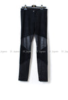 CHANEL 15A Black Suede Leather stretch Pant 38 40 シャネル ブラック スウェード レザー ストレッチ パンツ 即発