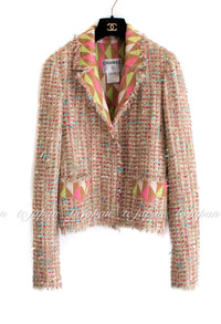 CHANEL 04A Multi Color Lesage Jacket Cashmere Lining Skirt Suit Tops 36 38 42 シャネル ベージュ・ツイード・ジャケット・スカート・スーツ・トップス 即発 - CHANEL TC JAPAN