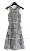 CHANEL 11S Tweed Pink Black White Lesage Jacket Dress 38 シャネル ピンク ブラック ホワイト ルサージュ ジャケット ワンピース 即発