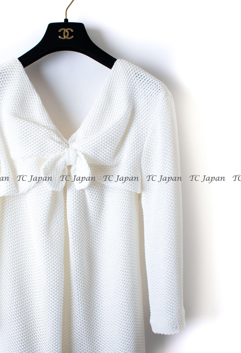 CHANEL 13S $4.1K Black or White Dress 36 38 38 シャネル 女優・ハンヒョジュ着 ブラック・メッシュ・ワンピース 即発 - CHANEL TC JAPAN