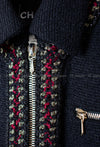 CHANEL 10PF Black Wool Zip Pocket Jacket 38 シャネル ブラック・ウール・ジッパー・ジャケット 即発