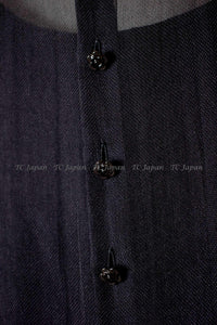 CHANEL 06S Black Sheer Sleeveless Dress 36 シャネル 冠婚葬祭ブラック・オーガンジー・ワンピース 即発