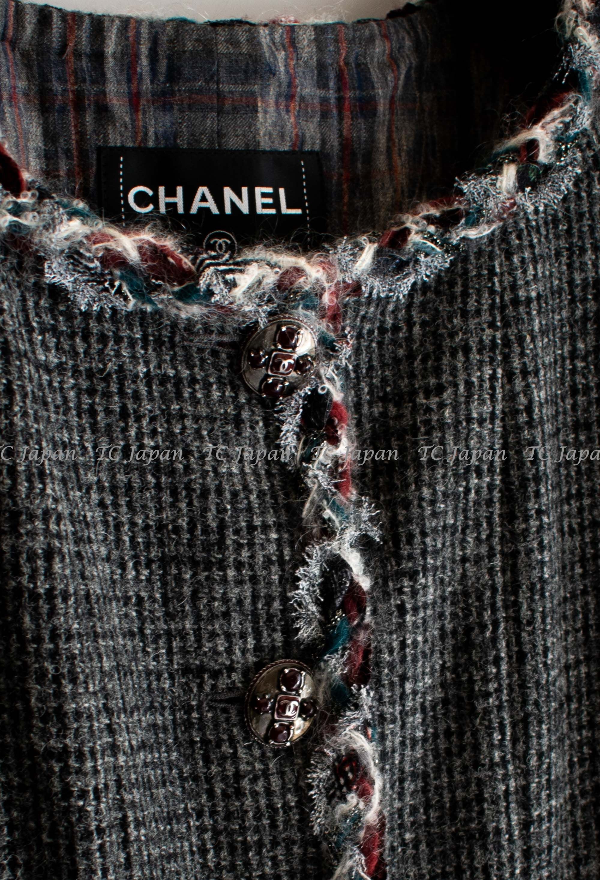 RAFANELLI Tweed Notched Lapel 2B Jacket [2024A/W] Black×Wht Tweed / 42